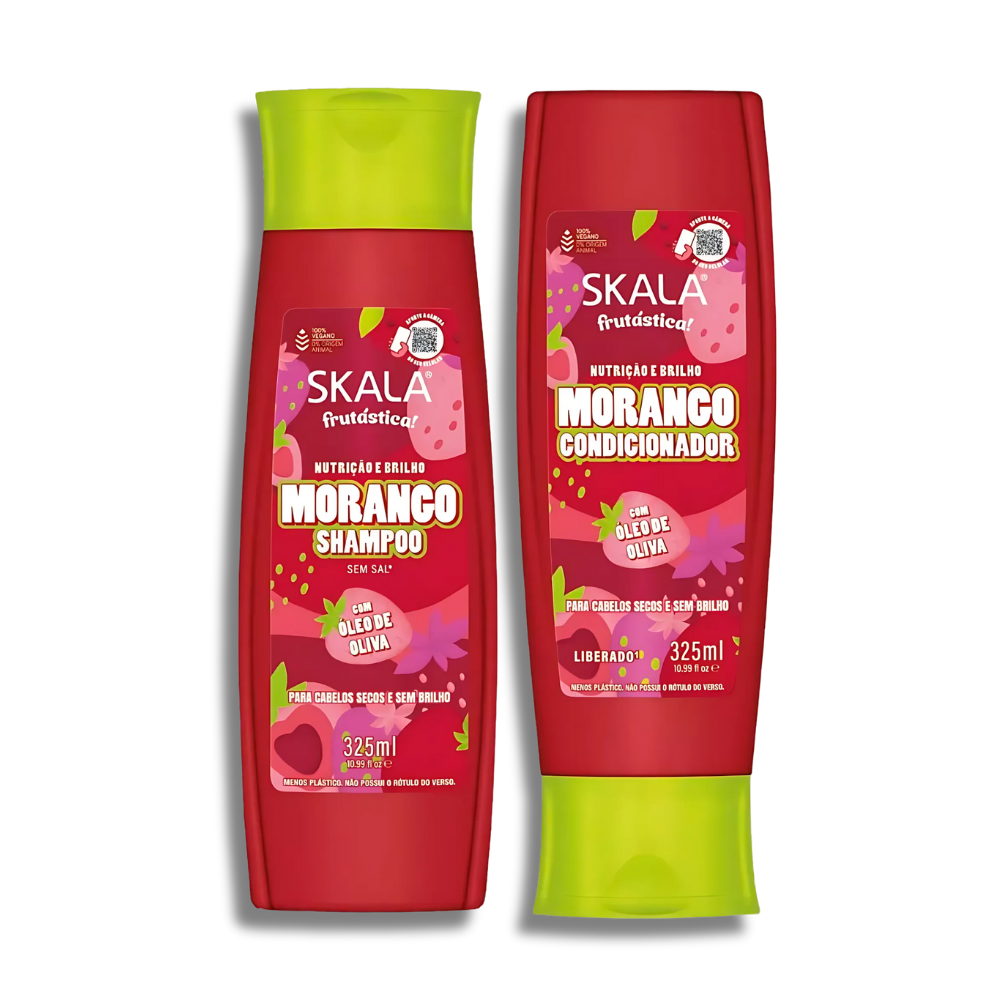 Kit Shampoo + Acondicionador Morango Frutástica SKALA