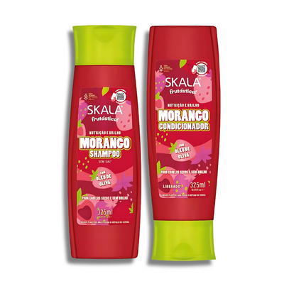 Kit Shampoo + Acondicionador Morango Frutástica SKALA