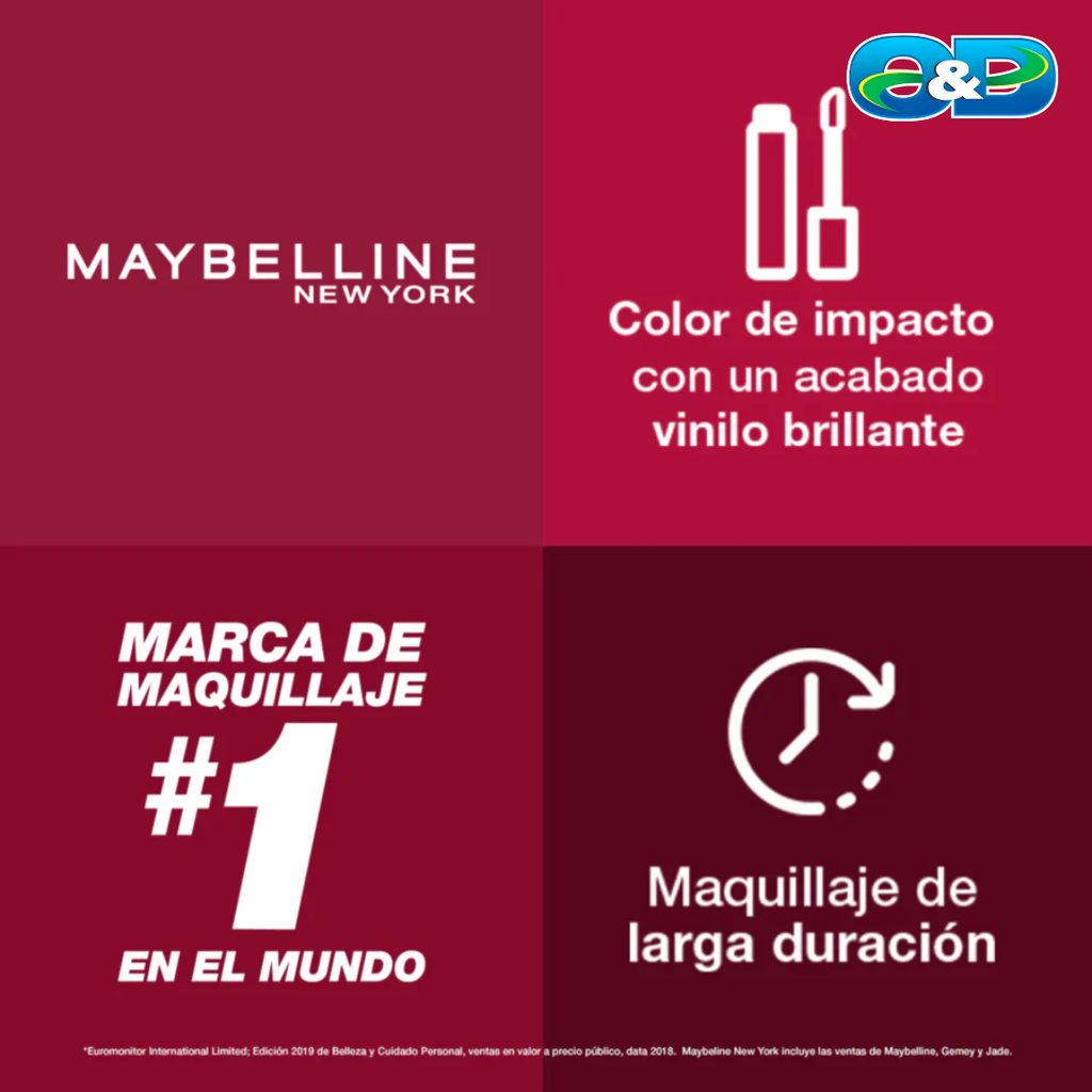 Labial Líquido SUPER STAY MATTE INK MAYBELLINE x 5ml