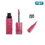 Labial Líquido Brillante SUPERSTAY VINYL INK MAYBELLINE x 4,2ml