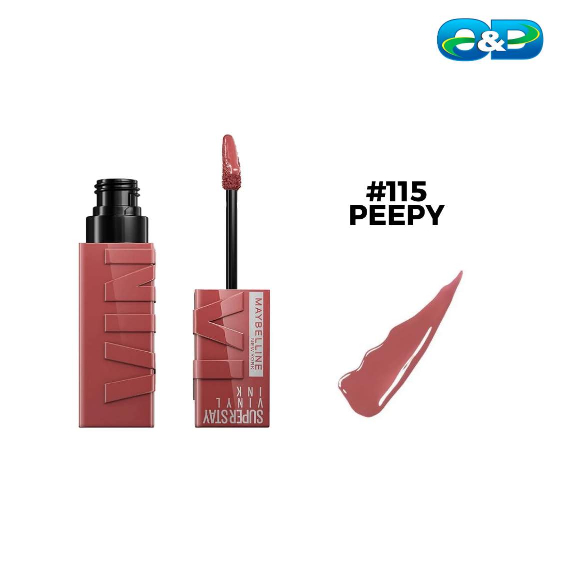Labial Líquido Brillante SUPERSTAY VINYL INK MAYBELLINE x 4,2ml