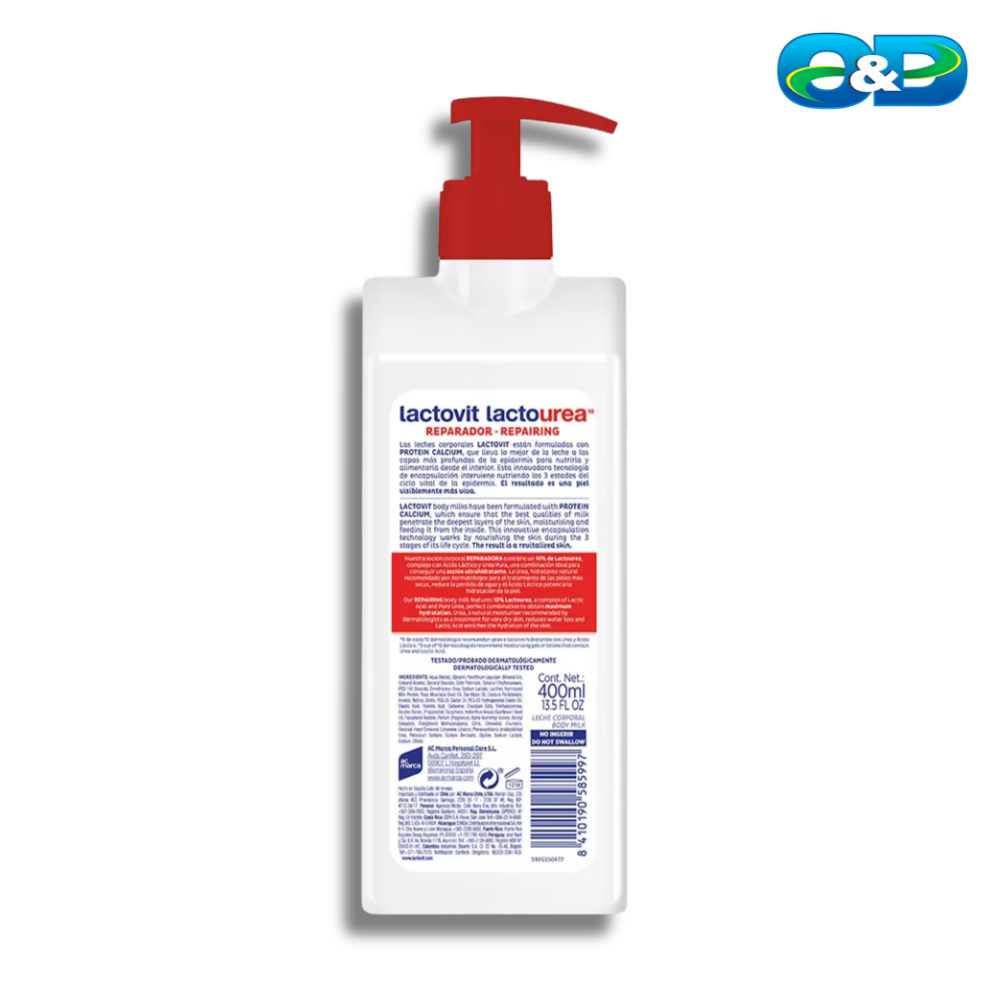 Leche Corporal Reparadora LACTOVIT Lactourea