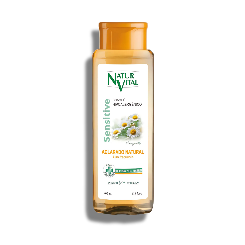 Shampoo Manzanilla Aclarado Natural Sensitive NATURVITAL x 400cm³