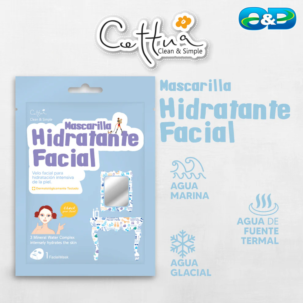 Mascarilla Hidratante Facial CETTUA