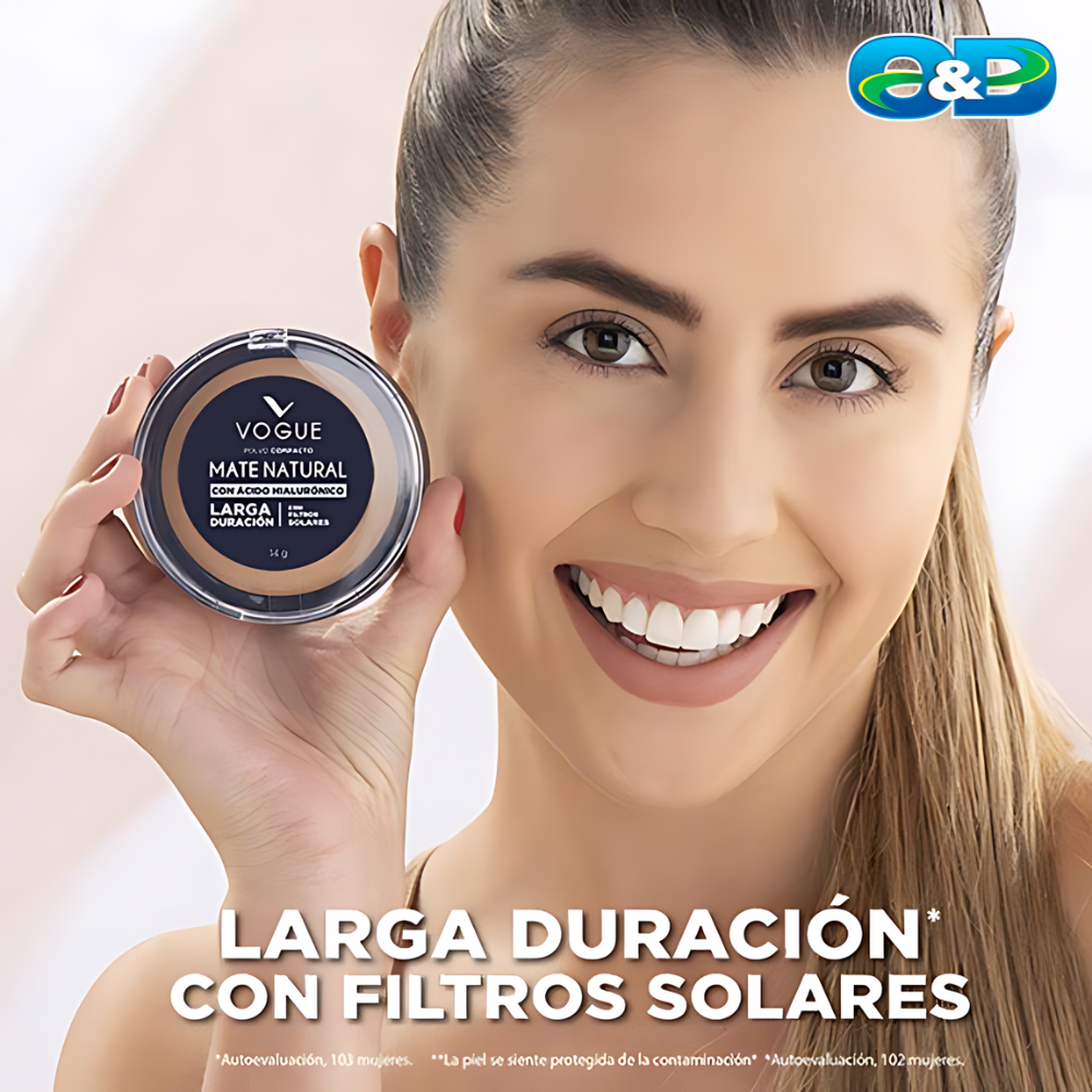 Polvo Compacto Mate Natural VOGUE x 14gr