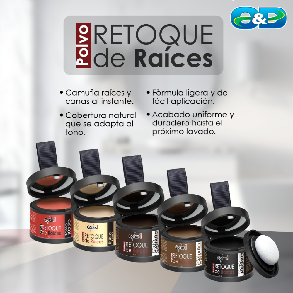 Polvo Retoque De Raices COLOR-1 x 4g