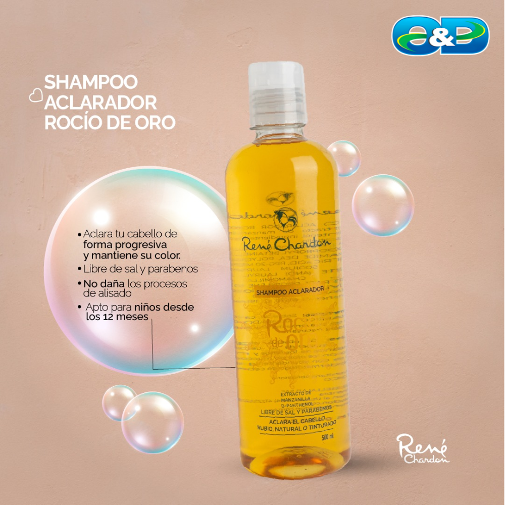 Shampoo Aclarador Rocio De Oro RENÉ CHARDON x 500ml